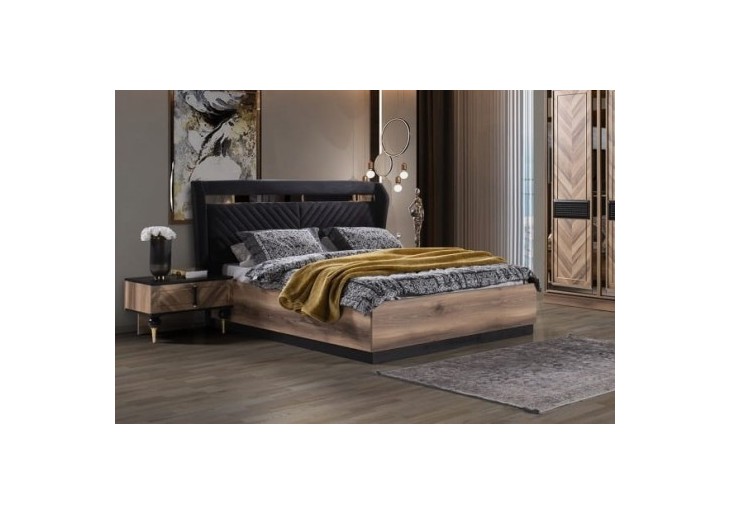 ŁÓŻKO 140x200 Z POJEMNIKIEM - AQUARA   TKANINY KOLORY DO WYBORU