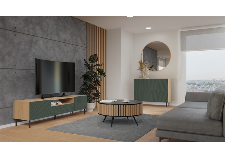 Komoda KAMA 2D/K ARTISAN ZIELEŃ