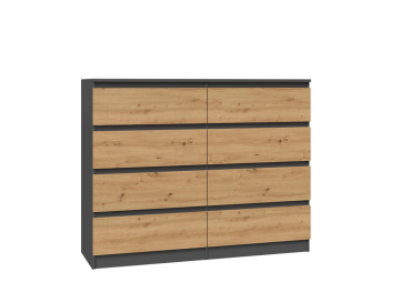 Komoda Malwa M8/120 ANTRACYT ARTISAN