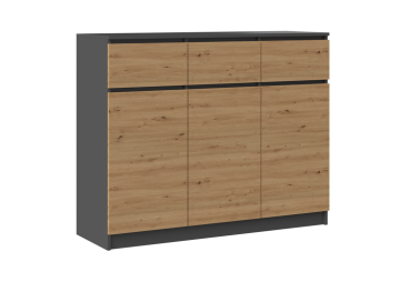 Komoda Malwa 3D3S ANTRACYT ARTISAN