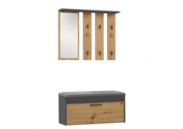 Garderoba Parma PARMA ANTRACYT ARTISAN