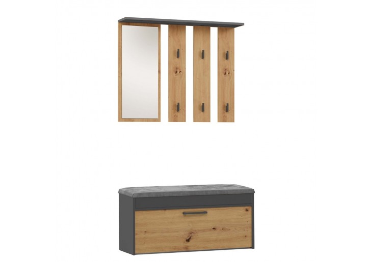 Garderoba Parma PARMA ANTRACYT ARTISAN