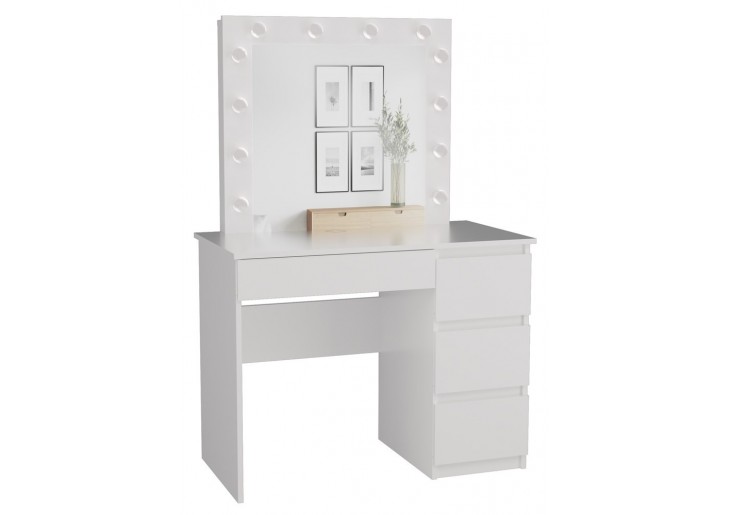 Zestaw toaletka Marina T/L+MIJ/P BIAŁY