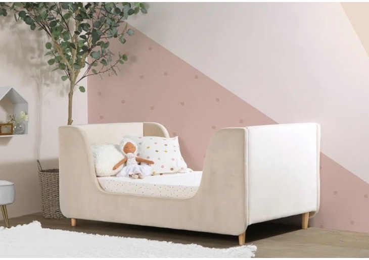 ŁÓŻKO 70x140 ZE STELAŻEM - ARETTE - TKANINY I KOLORY DO WYBORU