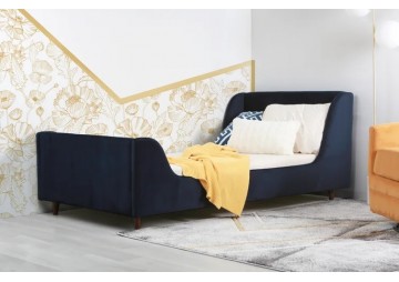 ŁÓŻKO 140x200 ZE STELAŻEM - DUX - TKANINY I KOLORY DO WYBORU