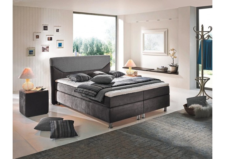 ŁÓŻKO 120x200 KONTYNENTALNE CORTE + 2 POJEMNIKI + MATERACE + TOPER  TKANINY I KOLORY DO WYBORU