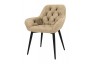 KRZESŁO TAPICEROWANE - MODEL BiG 040 - WELUR BEŻOWY