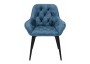 KRZESŁO TAPICEROWANE - MODEL BiG 040 - WELUR LAZUROWE