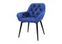 KRZESŁO TAPICEROWANE - MODEL BiG 040 - WELUR SZAFIROWE