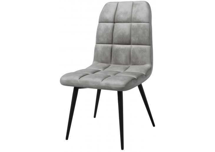 KRZESŁO TAPICEROWANE - BiG 042 WELUR SZARE