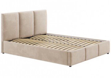 ŁÓŻKO 120x200 - COSENZA WELUR ECRU