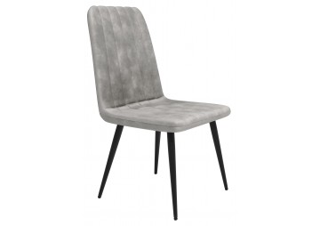 KRZESŁO TAPICEROWANE - BiG 044 WELUR SZARE