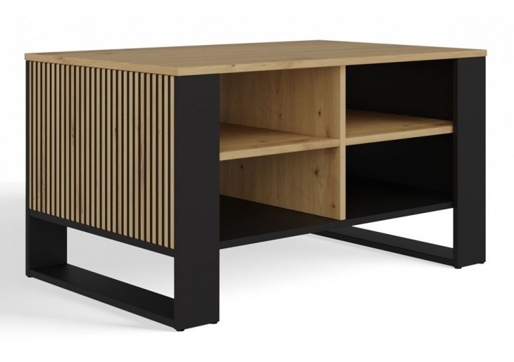 Ława Modern 4P SLIM DĄB ARTISAN CZARNY