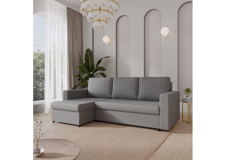 Narożnik CORATO - Funkcja Spania | 2 Pojemniki | Kolory do wyboru