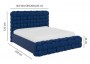 Łóżko 180x200 tapicerowane z pojemnikiem Marsiliana