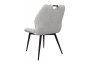 KRZESŁO TAPICEROWANE - MODEL BIG 041 - WELUR SZARE[OUTLET T-49]