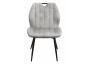 KRZESŁO TAPICEROWANE - MODEL BIG 041 - WELUR SZARE[OUTLET T-49]