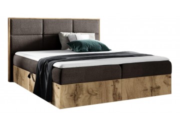 ŁÓŻKO 180X200 KONTYNENTALNE RAVELO + 2 POJEMNIKI + MATERACE + TOPER TKANINY I KOLORY DO WYBORU