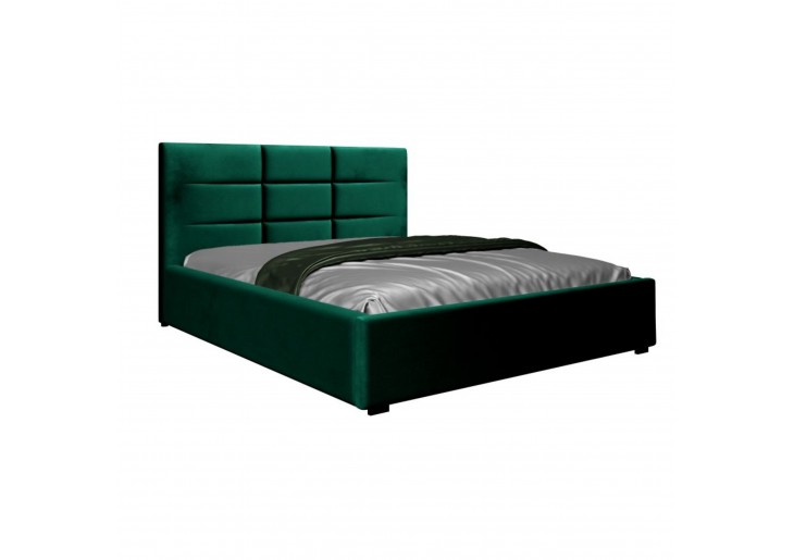 ŁÓŻKO 140x200 Z POJEMNIKIEM - BERGAMO | SLIM