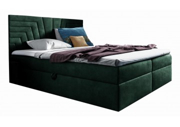 ŁÓŻKO 160X200 KONTYNENTALNE ARTENARA + 2 POJEMNIKI + MATERACE + TOPER TKANINY I MONOLITH 37 [OUTLET 37344]