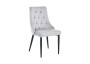 KRZESŁO TAPICEROWANE - BiG 035 WELUR SZARE