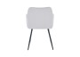 KRZESŁO TAPICEROWANE - BIG 047 - WELUR SZARE