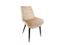 KRZESŁO TAPICEROWANE - BiG 032 WELUR BEŻOWE