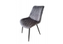 KRZESŁO TAPICEROWANE - BiG 034 WELUR CIEMNO SZARE