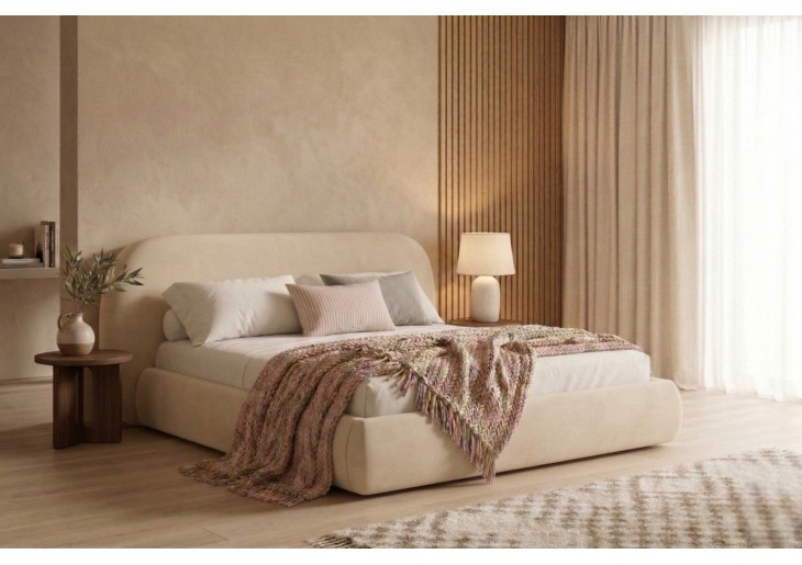 ŁÓŻKO 200x200 Z POJEMNIKIEM - RENO TKANINY KOLORY DO WYBORU