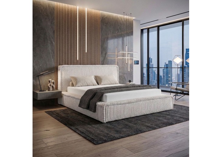 ŁÓŻKO 200x200 Z POJEMNIKIEM - RICCO TKANINY KOLORY DO WYBORU