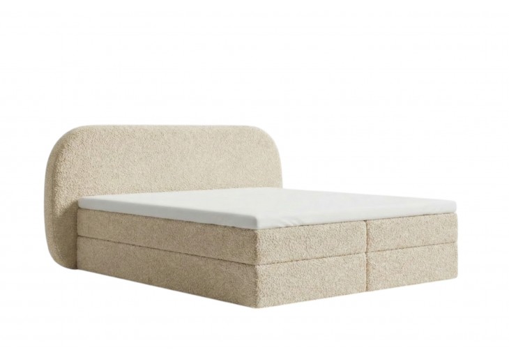 ŁÓŻKO 160X200 KONTYNENTALNE ATTI + 2 POJEMNIKI + MATERACE + TOPER TKANINY I KOLORY DO WYBORU