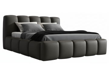 ŁÓŻKO 180x200 Z POJEMNIKIEM -  FIESSE I SOFT 028 ekoskóra I OUTLET - 35502