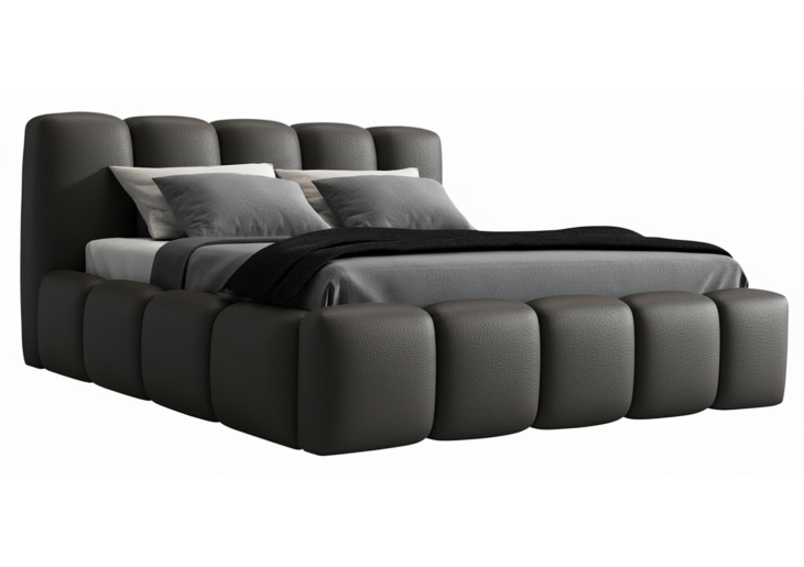ŁÓŻKO 180x200 Z POJEMNIKIEM -  FIESSE I SOFT 028 ekoskóra I OUTLET - 35502