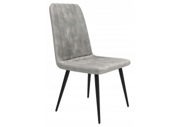 KRZESŁO TAPICEROWANE - BiG 044 WELUR SZARE