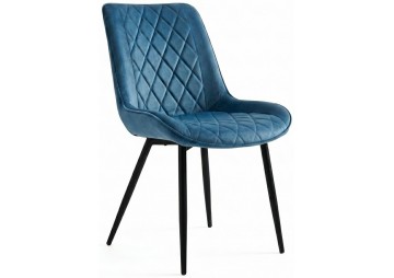 KRZESŁO TAPICEROWANE - BiG 034 WELUR LAZUROWE