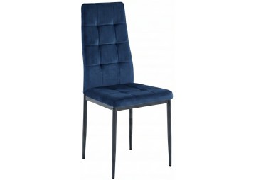 KRZESŁO TAPICEROWANE - BiG 011 WELUR LAZUROWE